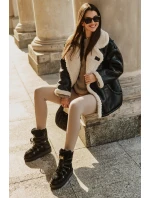 Voděodolné sněhové boty na platformě veganské D.Franklin DFSH370004 černé