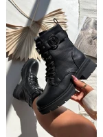 Zateplené workery dámské s ozdobným detailem černé Talyssa