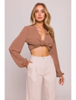 M799 Široké kalhoty - béžové