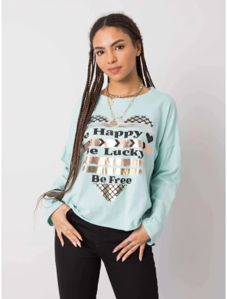 Dámská bavlněná halenka s potiskem 21103 - FPrice Dámská bavlněná halenka s potiskem 21103 - FPrice