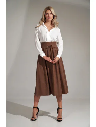 Sukně M722 hnědá - Figl Sukně M722 hnědá - Figl