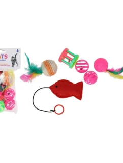 SADA 6 KUSŮ HRAČEK PRO KOČKY