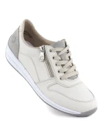 Dámská krémová kožená sportovní polobotka Rieker N1100-80