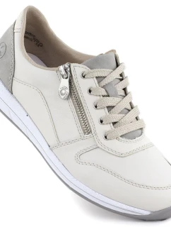 Dámská krémová kožená sportovní polobotka Rieker N1100-80