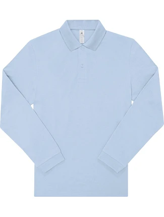 B&C My Polo 180 LSL Piqué polo s dlouhým rukávem 01.U425 blush blue B&C My Polo 180 LSL Piqué polo s dlouhým rukávem 01.U425 blush blue