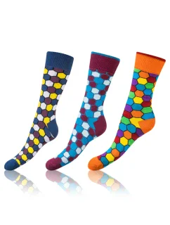 Bellinda Crazy Socks BE491004-307 3-pack barva:karo