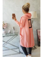 Nadměrná šedá bunda s kapucí Morel Nadměrná šedá bunda s kapucí Morel