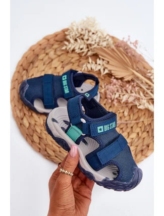 Dětské sandály Na suchý zip Big Star NN374236 modré