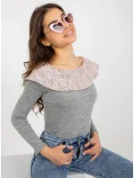 Jumper LK SW 506559 2.13 světle růžová Jumper LK SW 506559 2.13 světle růžová