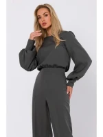 M754 Kombinéza s ozdobnými rukávy - khaki barva