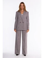 M929 Double-breasted tweed jacket - graphite