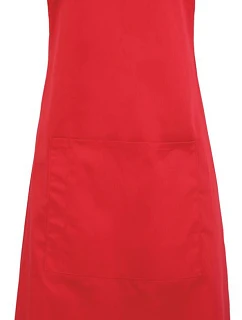 Premier PR 154 Zástěra s laclem a kapsou na břiše "Colours" 39.0154 strawberry red