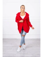 Krátká mikina na zip červená Krátká mikina na zip červená