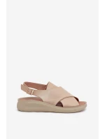 Dámské Sandály Z Eko Kůže Zlaté Tosmelia