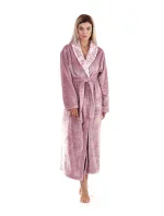 Dámský župan FLORA 2556 4353 se šálovým límcem Světle fialková - Vestis Dámský župan FLORA 2556 4353 se šálovým límcem Světle fialková - Vestis
