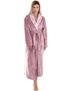 Dámský župan FLORA 2556 4353 se šálovým límcem Světle fialková - Vestis