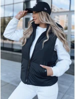 Dámská prošívaná vesta POPLAR černá FashionStreet TY3773