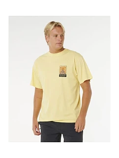 Pánské tričko RIP CURL Search Dawn Tee, žluté