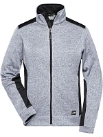 Daiber JN 861 Dámská pracovní pletená fleece bunda - Strong 02.0861 white melange/carbon Daiber JN 861 Dámská pracovní pletená fleece bunda - Strong 02.0861 white melange/carbon
