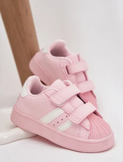 Dětské sportovní sneakers z eko kůže Renel – růžové