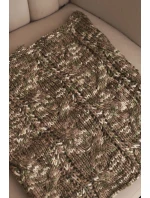 Dámský měkký zimní vlněný komín KN25 khaki+fango