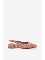 Pletené Dámské Sandály Na Jemném Podpatku Multikolor Jorela