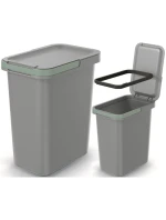 Odpadkové koše 12 l SYSTEMA SORTIBOX SMOOTH GRAY dětské