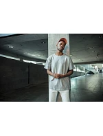Build your Brand BY 102 Oversize tričko z těžké bavlny 56.0102 city red