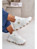 Dámské Sportovní Boty Na Šněrování Zateplené Na Platformě Bílé Verioras