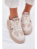 Dámské Kožené Tenisky Na Platformě Daniel Lopez Just Dare SS2D4003 Béžové