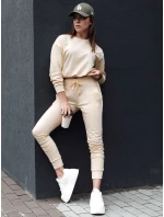 Dámské teplákové kalhoty RELAX MODE cream FashionStreet UY2142