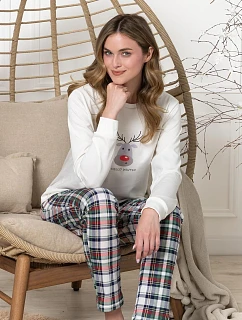 Pyžamo Leveza 1806 Weronika, dlouhé rukávy, velikosti S–XL