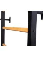DŘEVĚNÝ KOVOVÝ GYMNASTICKÝ ŽEBŘÍK SE 4 DRŽADLY BENCHK 200B