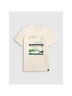 Pánské tričko s potiskem 4F 4FRAW25TTSHM3378-11S pánské