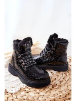 Dětské Boty S Fleecovou Podšívkou černé Doreen Dětské Boty S Fleecovou Podšívkou černé Doreen