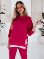 Dámská tepláková souprava TORONTO fuchsiová FashionStreet AY0955