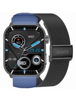 GRAVITY GT28-3 Pánské chytré hodinky s řemínkem + náramek Navy Black GRAVITY GT28-3 Pánské chytré hodinky s řemínkem + náramek Navy Black