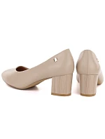 Sergio Leone PB404 dámské lodičky na jehlovém podpatku v kávové barvě