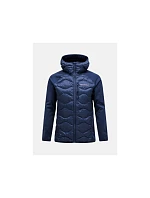 Peak Performance M Helium Down Hybrid Hood bunda tmavě modrá
