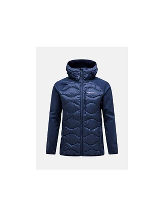 Peak Performance M Helium Down Hybrid Hood bunda tmavě modrá
