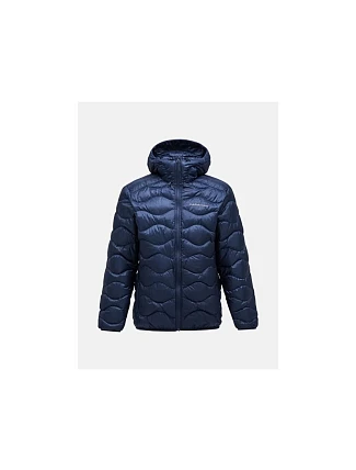 Pánská péřová bunda Peak Performance M Helium Down Hood Jacket, barva tmavě modrá Pánská péřová bunda Peak Performance M Helium Down Hood Jacket, barva tmavě modrá