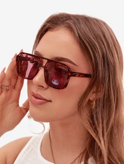 Dámské sluneční brýle Hnědo-růžové