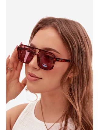Dámské sluneční brýle Hnědo-růžové