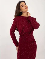 Šaty DHJ SK 18206.67 vínové Šaty DHJ SK 18206.67 vínové