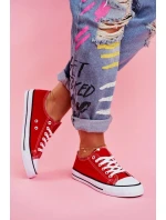 Klasické Dámské Tenisky Červené Omerta