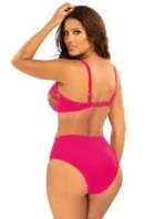 Dámské jednodílné plavky BALI 12 S1069 růžové/vzor - Self