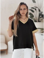 Dámská oversize halenka SHINE LOVE černá FashionStreet RY2912