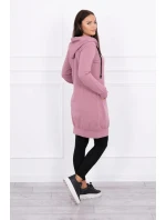 Mikina s kapucí tmavě růžová Mikina s kapucí tmavě růžová