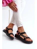 Vonné sandály na suchý zip ZAXY LL285062 Černé Vonné sandály na suchý zip ZAXY LL285062 Černé