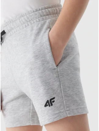 Chlapecké teplákové šortky 4F - světle šedé Chlapecké teplákové šortky 4F - světle šedé